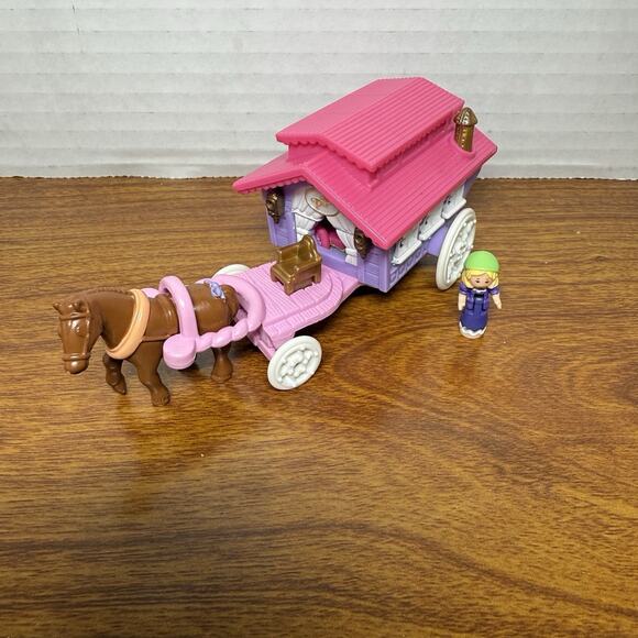 Polly Pocket Bluebird 1995 Circus Wagon on the Go / Gypsy Wagon - Picture 1 of 3